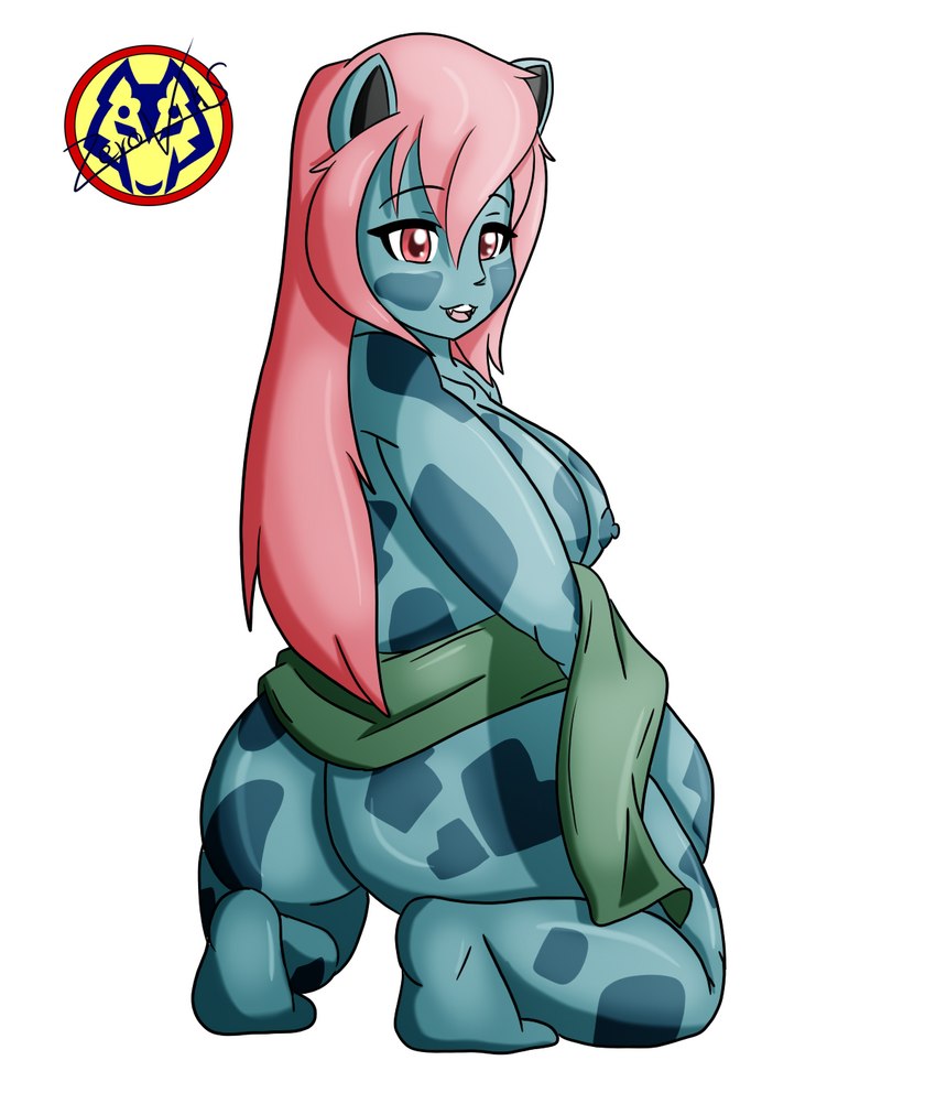 breasts female solo zeroviks nintendo pokemon generation_1_pokemon humanoid ivysaur pokemon_(species) hi_res signature