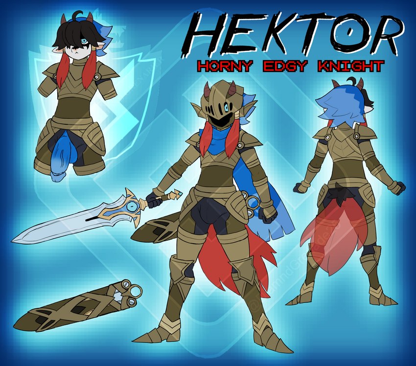 hektor the horny edgy knight (nintendo and etc) created by diamond grenadier
