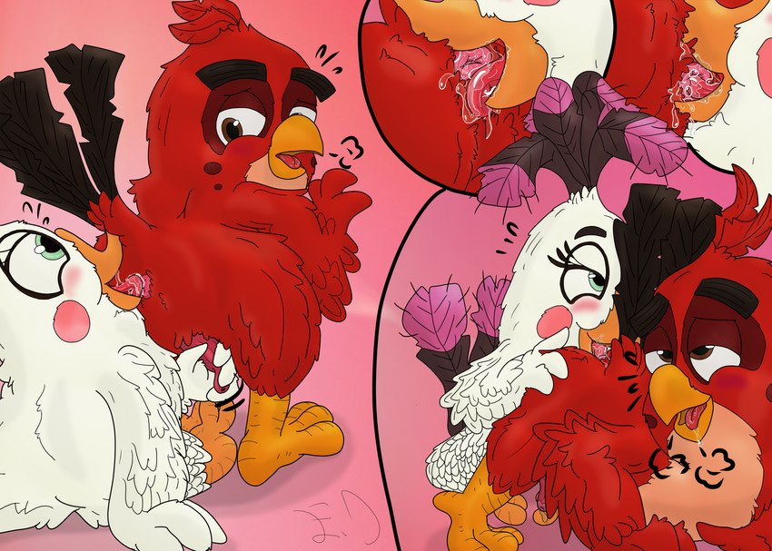 anal anthro beak bodily_fluids duo female female_rimming_male genital_fluids male male/female male_penetrated male_rimmed masturbation open_beak open_mouth oral penetration precum rimming sex simple_background sitting standing standing_sex tongue tongue_out tongue_penetration nietvart angry_birds rovio_entertainment sega matilda_(angry_birds) red_(angry_birds) avian bird absurd_res digital_media_(artwork) hi_res