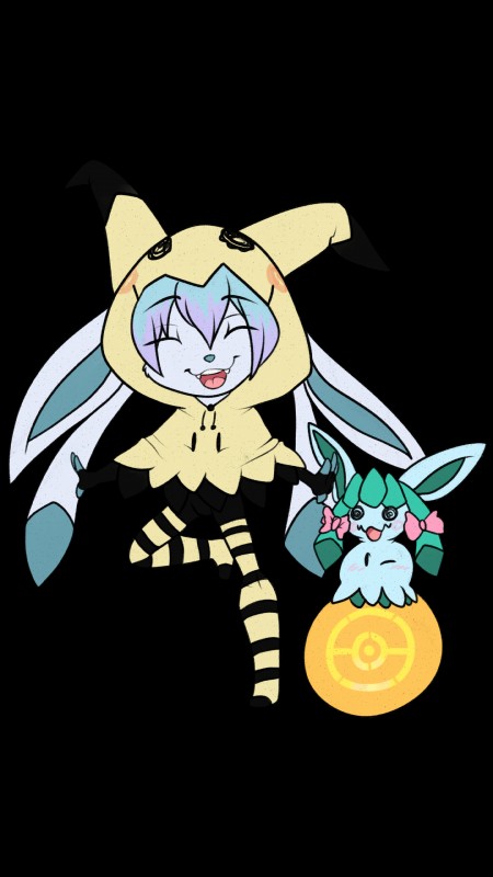 fan character and glacey (halloween and etc) created by unknown artist
