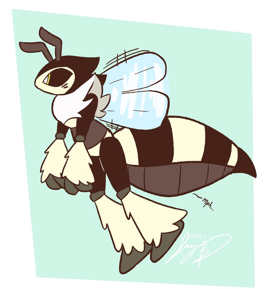 abdomen_vore afterimage ambiguous_anthro ambiguous_gender ambiguous_pred antennae_(anatomy) anthro anthro_pred arthropod_abdomen back_wings big_abdomen biped border brown_sclera brown_stripes brown_text cheek_stripes countershade_abdomen countershading dangling_arms dangling_legs ellipsis flying fully_inside insect_wings larger_ambiguous larger_pred looking_forward midair monotone_background motion_outline mph! muffled nude_ambiguous nude_anthro pupils side_view simple_background size_difference slit_pupils smaller_ambiguous soft_vore solo stinger straight_arms striped_body stripes teal_background text unseen_prey unusual_vore vore vowelless vowelless_vocalization white_border white_pupils wings yellow_body yellow_eyes jaybat11 arthropod bee hymenopteran insect shrink_bee 2022 dated digital_drawing_(artwork) digital_media_(artwork) english_description flat_colors full-length_portrait hi_res portrait signature