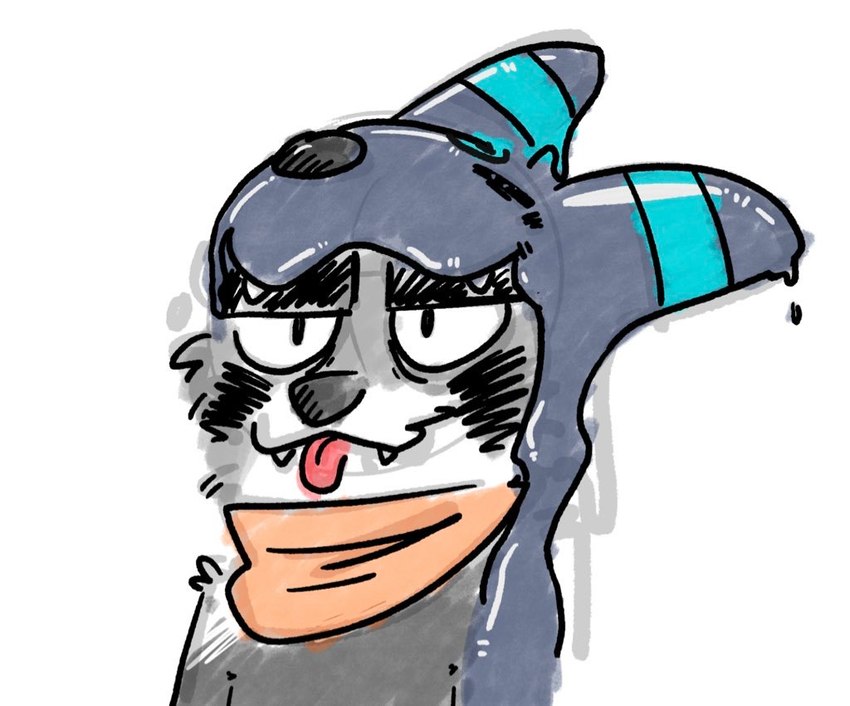 goo_transformation goopy latex scarf slime smug transformation dj_c4t nintendo pokemon dj_c4t_(character) ailurid eeveelution generation_2_pokemon goo_creature mammal pokemon_(species) red_panda shiny_pokemon umbreon