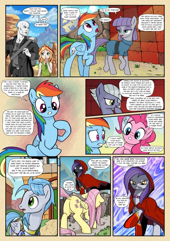 dialogue dock_(anatomy) female group male tail text wings pencils_(artist) friendship_is_magic hasbro my_little_pony mythology anon fan_character fluttershy_(mlp) limestone_pie_(mlp) mascara_maroon maud_pie_(mlp) pinkie_pie_(mlp) rainbow_dash_(mlp) sky_shatter_(mlp) earth_pony equid equine horse human mammal mythological_creature mythological_equine pegasus pony comic english_text hi_res