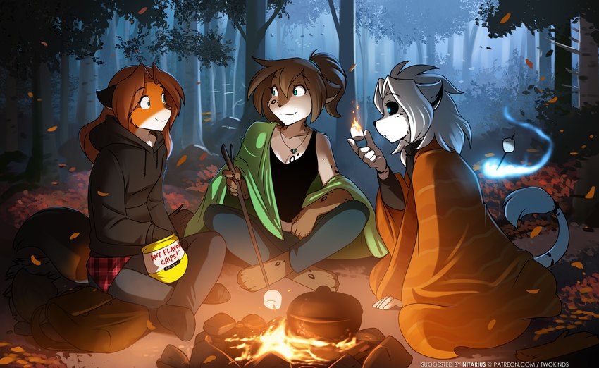 kathrin vaughan, laura, and willow wisp (twokinds) created by tom fischbach