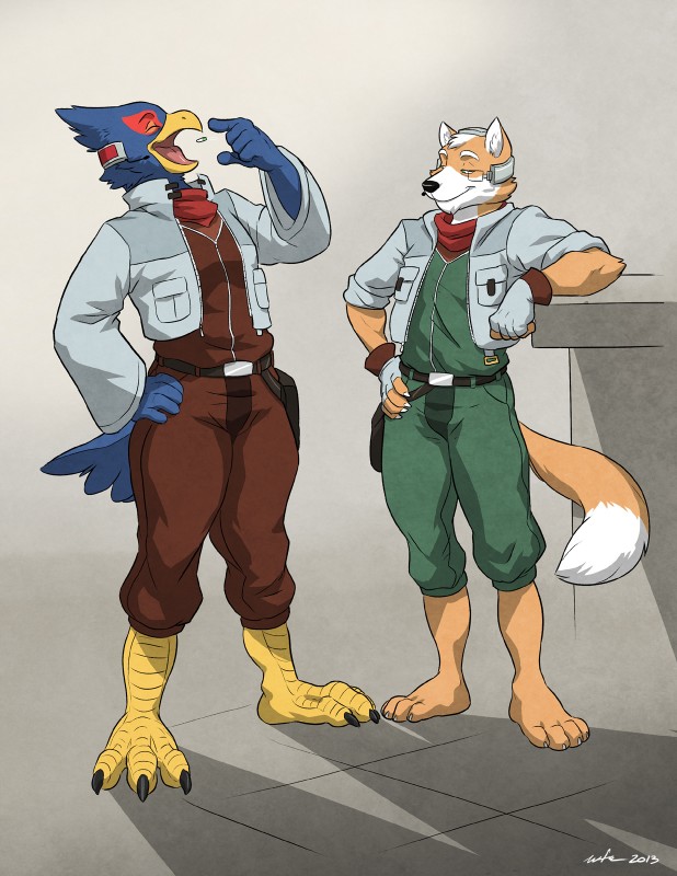 falco lombardi and fox mccloud (togepi1125 and etc) created by wfa