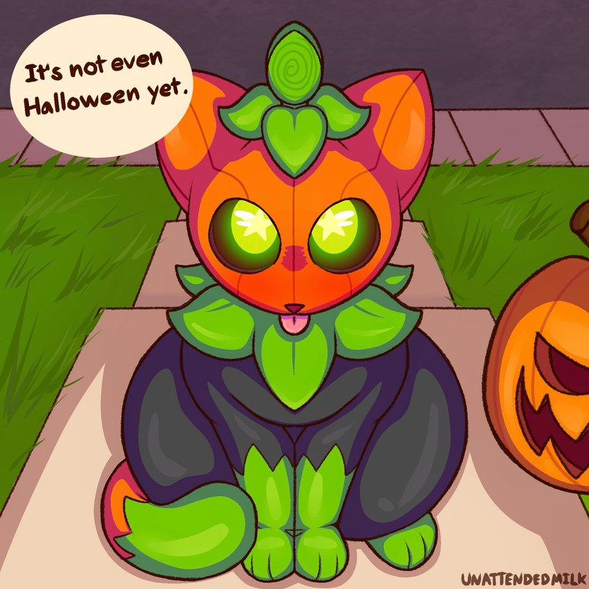 pumkat (halloween) created by unattendedmilk (artist)