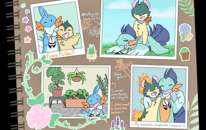 azalea and tetra (pokemon mystery dungeon and etc) created by mandymiriana