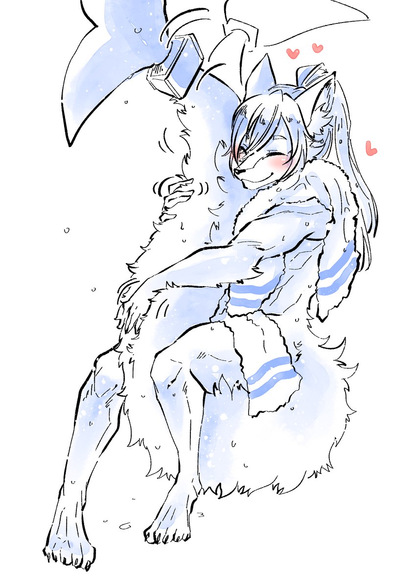 accessory after_bath anthro blush furgonomics hair happy heart_symbol hugging_own_tail jewelry male nude ponytail ring rubbing_tail smile solo tail tail_accessory tail_grab tail_hug tail_jewelry tail_motion tail_ring tailwag thick_tail towel ryeono_kemo mythology aden_rakuraku canid canine canis domestic_dog dragon hybrid mammal mythological_creature mythological_scalie scalie absurd_res hi_res