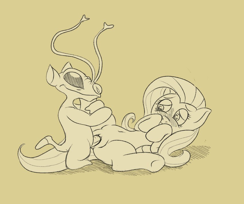 fluttershy and sparky (friendship is magic and etc) created by tabloi