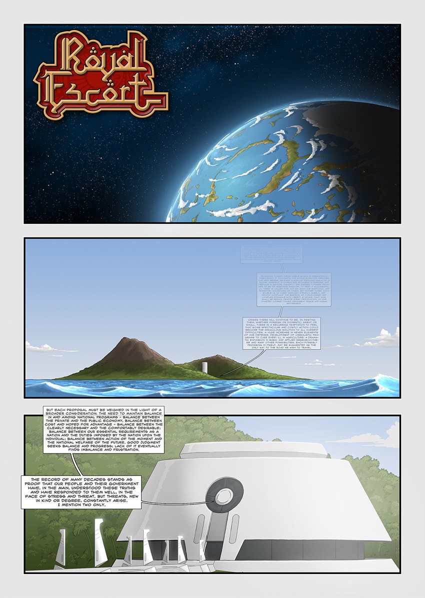 building day dialogue island offscreen_character planet sea space speech_bubble text water zero_pictured ipoke 2023 comic english_text hi_res