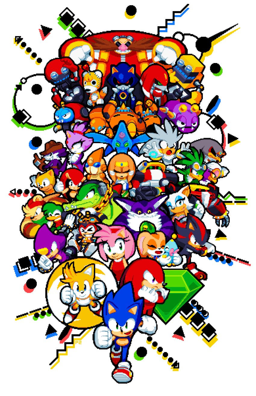 absolutely_everyone anthro black_body black_fur female fur geometric_background group large_group machine male narrow_hips on_model simple_background thin_calves thin_legs thin_thighs white_background paul_veer sega sonic_adventure sonic_riders sonic_the_hedgehog_(series) amy_rose bark_the_polar_bear bean_the_dynamite big_the_cat blaze_the_cat chaos_(sonic) charmy_bee cheese_the_chao cream_the_rabbit cubot dr._eggman e-102_gamma e-123_omega espio_the_chameleon fang_the_hunter froggy_(sonic) jet_the_hawk knuckles_the_echidna metal_knuckles metal_sonic mighty_the_armadillo miles_prower orbot ray_the_flying_squirrel rouge_the_bat shadow_the_hedgehog silver_the_hedgehog sonic_the_hedgehog storm_the_albatross tails_doll tikal_the_echidna vector_the_crocodile wave_the_swallow accipitrid accipitriform albatross amphibian armadillo arthropod avian badnik bat bear bee bird canid canine caterkiller chameleon chao_(sonic) crocodile crocodilian dipodid domestic_cat e-series echidna egg_pawn eulipotyphlan felid feline felis flying_squirrel fox frog hedgehog hirundinid human hymenopteran insect jerboa lagomorph leporid lizard mammal monotreme motobug oscine passerine picid polar_bear procellariiform rabbit reptile robot rodent scalie sciurid swallow_(bird) tree_squirrel ursine woodpecker xenarthran digital_media_(artwork) hi_res pixel_(artwork)