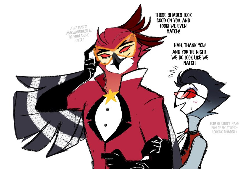 stolas and vassago (hazbin hotel and etc) created by teathekook