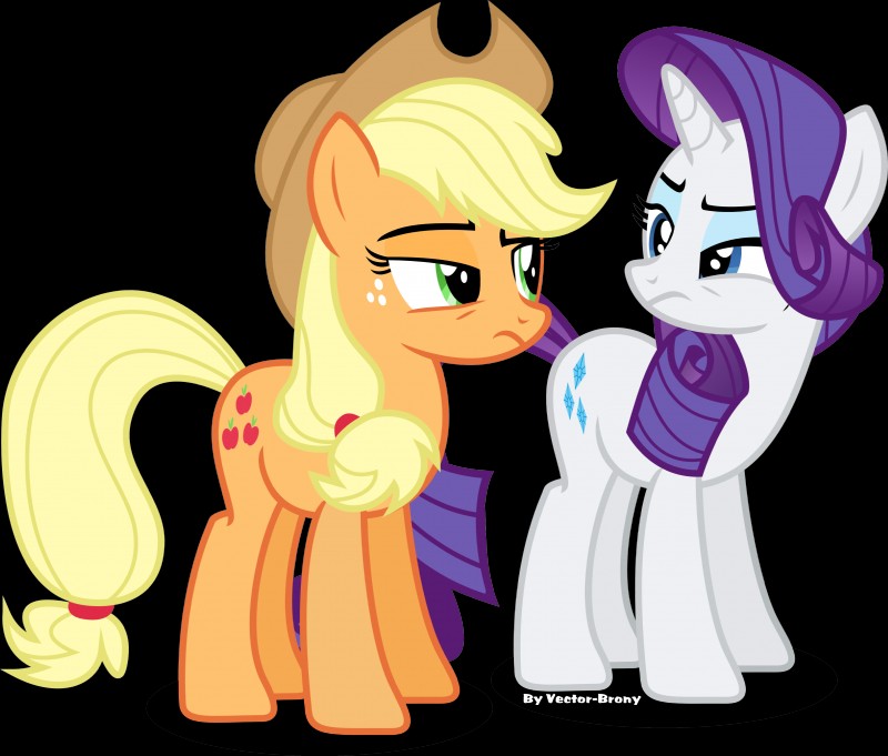 blonde_hair blue_eyes cutie_mark duo eye_contact female feral freckles green_eyes hair horn looking_at_another purple_hair simple_background transparent_background vector-brony friendship_is_magic hasbro my_little_pony mythology applejack_(mlp) rarity_(mlp) earth_pony equid equine horse mammal mythological_creature mythological_equine pony unicorn 2014 absurd_res alpha_channel hi_res