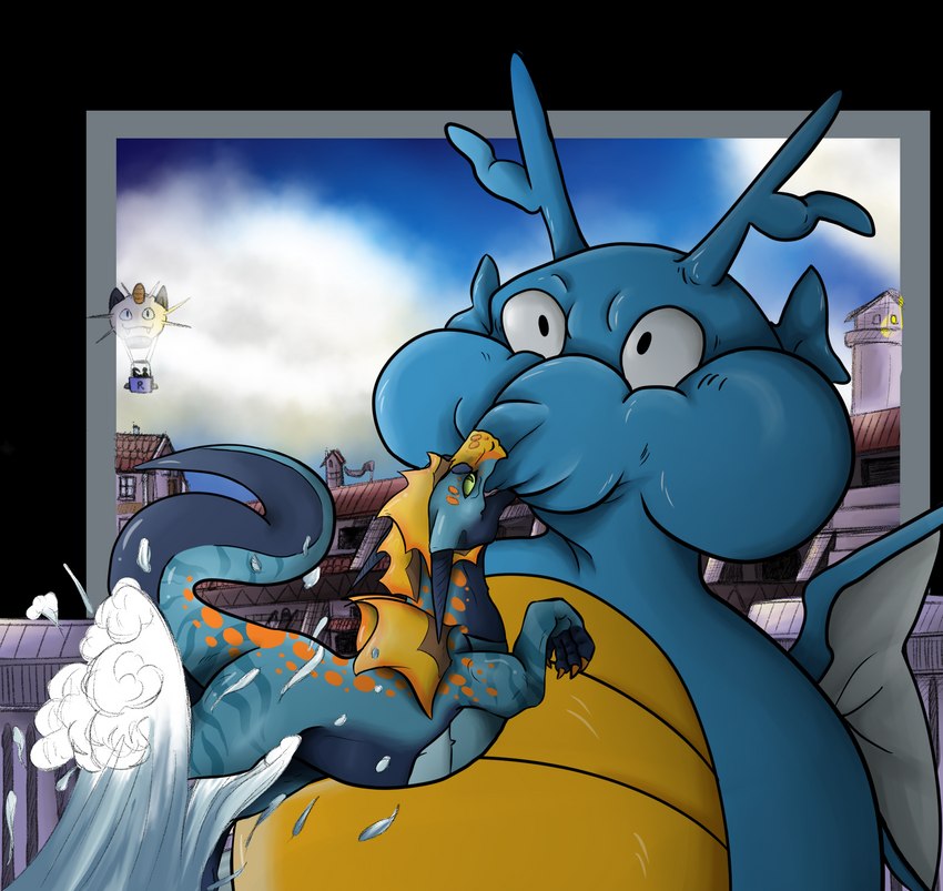 attack duo feral fight inflatable inflation male male/male sky slightly_chubby slightly_chubby_male tail water fatunicorn mythology nintendo pokemon dragon generation_2_pokemon kingdra mythological_creature mythological_scalie pokemon_(species) scalie alpha_channel hi_res