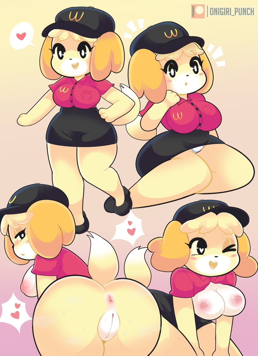 isabelle (animal crossing and etc) created by onigiri punch