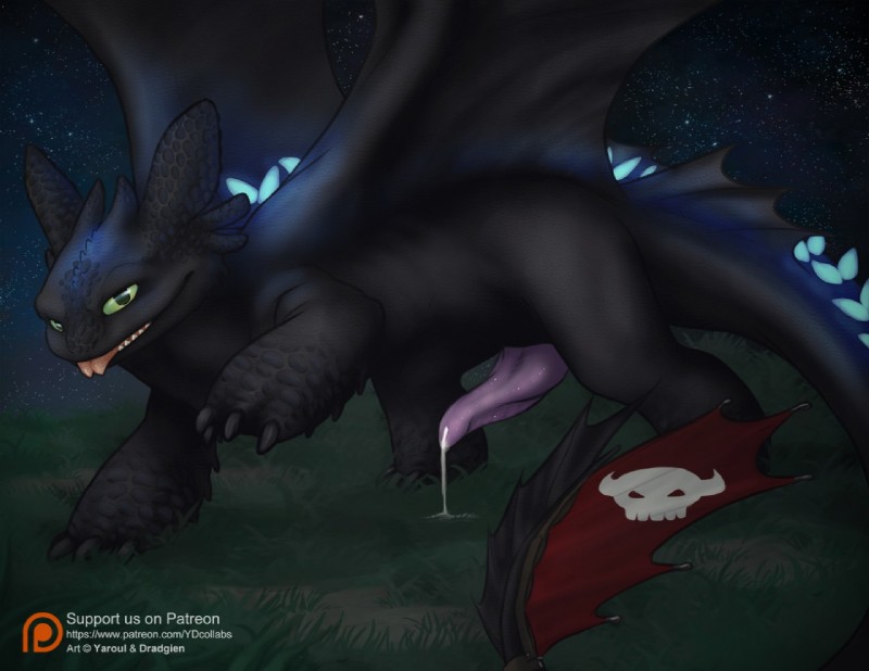 alpha toothless and toothless (how to train your dragon and etc) created by dradmon and yaroul