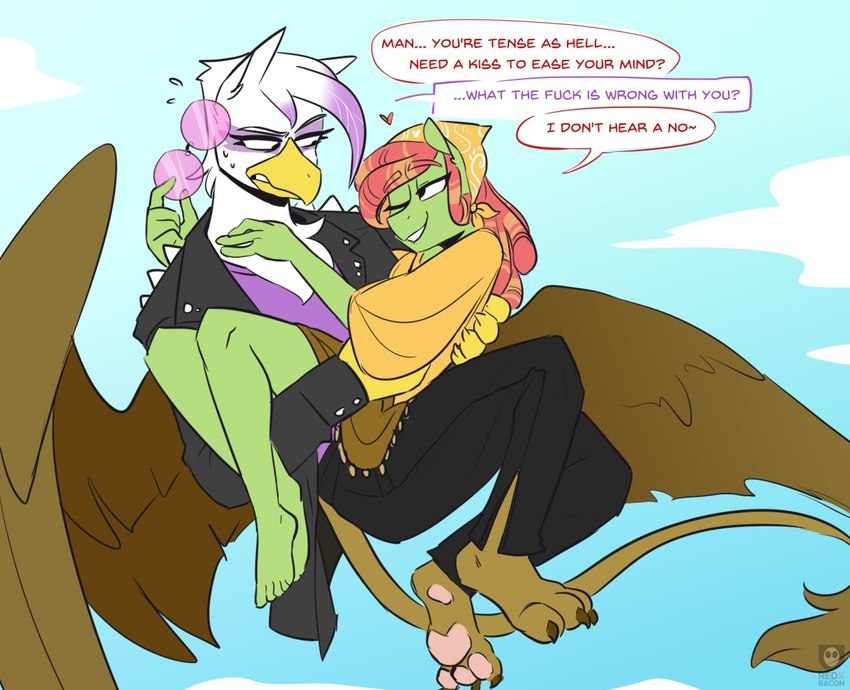 gilda and tree hugger (friendship is magic and etc) created by redxbacon