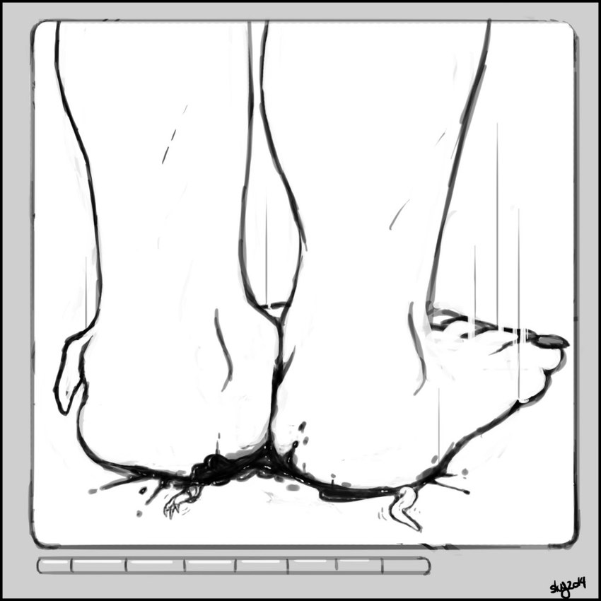 5_toes ambiguous_gender anthro barefoot biped blood bodily_fluids claws crush death duo excessive_blood extreme_size_difference feet finger_claws foot_crush foot_focus gore grotesque_death humanoid_feet killing macro micro micro_abuse mutilation plantigrade simple_background size_difference smaller_ambiguous smaller_anthro toe_claws toes torture violence white_background oddbird ahastar shira_frozenmoon sovrim_terraquian deinonychus dinosaur dromaeosaurid prehistoric_species reptile scalie theropod 1:1 digital_media_(artwork) greyscale hi_res monochrome signature herm_(lore) nonbinary_(lore)