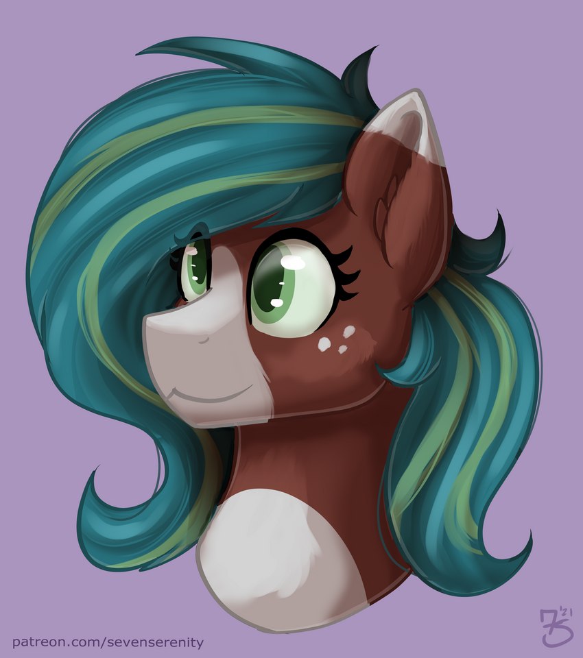 solo text sevenserenity hasbro my_little_pony earth_pony equid equine horse mammal pony absurd_res bust_portrait detailed digital_media_(artwork) digital_painting_(artwork) headshot_portrait hi_res portrait url