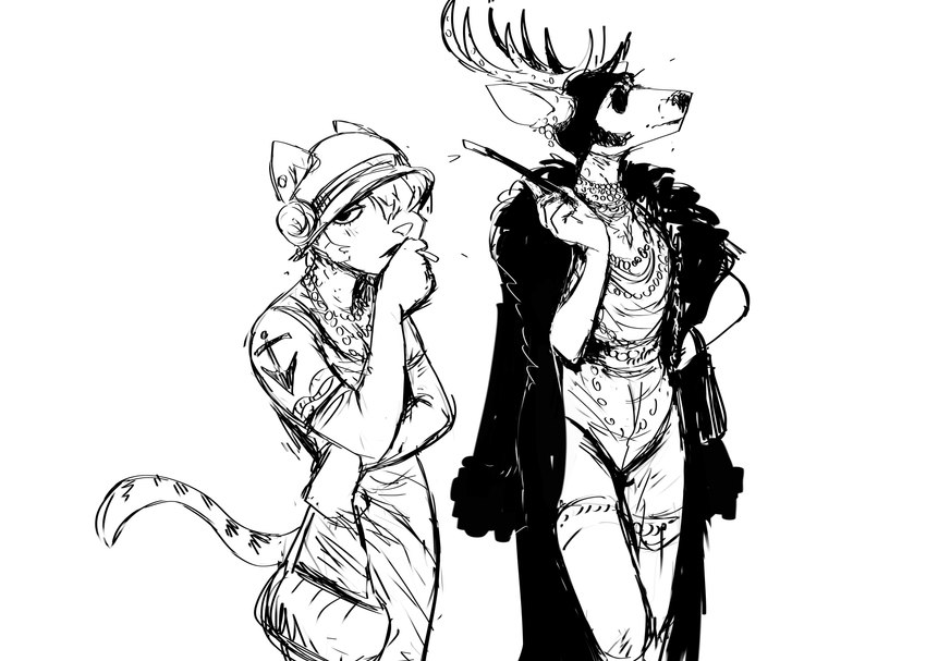 deer admiral and ship's catboy created by hladilnik