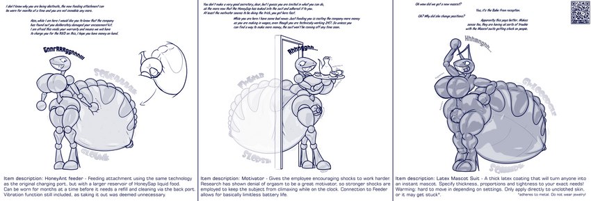 antennae_(anatomy) antennae_growth anthro arthropod_abdomen base_one_layout basic_sequence big_breasts breasts bulge chastity_cage chastity_device clothing cursed_object door footwear growth gynomorph high_heels intersex linear_sequence looking_back non-mammal_breasts one_row_layout qr_code shoes simple_background smile solo species_transformation standing text three_frame_image three_frame_sequence transformation transformation_sequence walking wide_hips daniel_kay ant arthropod honeypot_ant hymenopteran insect 2021 english_text hi_res sequence