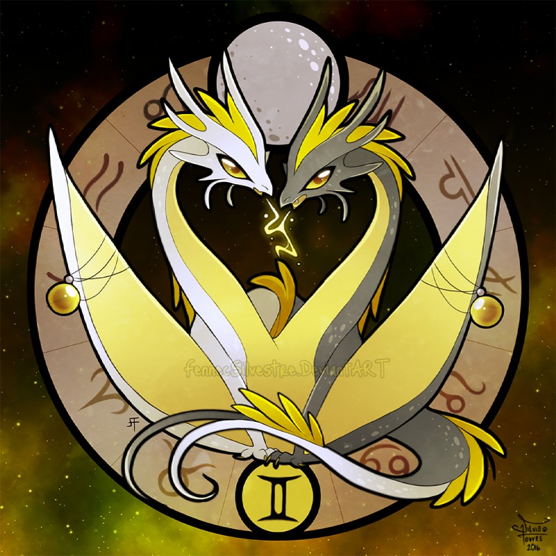 astrological_symbol fur gemini_(symbol) grey_body grey_scales lightning_magic mercury_(planet) personification scales symbol western_zodiac_symbol white_body white_scales winged_arms wings yellow_body yellow_eyes yellow_fur yellow_scales fennecsilvestre mythology western_zodiac gemini_(zodiac) dragon mythological_creature mythological_scalie scalie 1:1 2016 yellow_theme