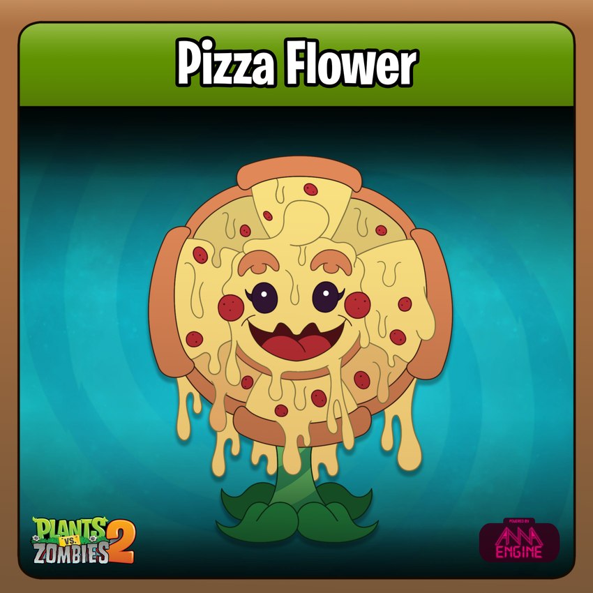 abstract_background black_eyes cheese dairy_products female flower food front_view fungus green_body leaf logo looking_at_viewer melted_cheese melting multicolored_body mushroom not_furry open_mouth pepperoni petals pizza plant simple_background slime smile solo text tongue toony yellow_body annaengine electronic_arts pizza_tower plants_vs._zombies popcap_games fan_character elemental_creature flora_fauna flower_creature food_creature goo_creature 1:1 2024 digital_drawing_(artwork) digital_media_(artwork) english_text hi_res