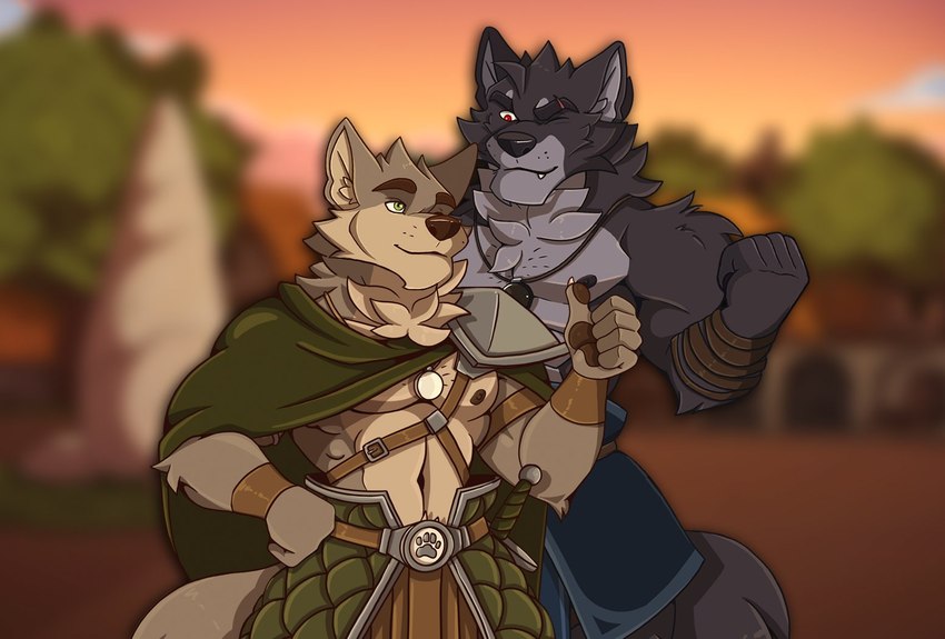 ranok and vulgor (far beyond the world (series)) created by kael tiger and marcydragonwolf