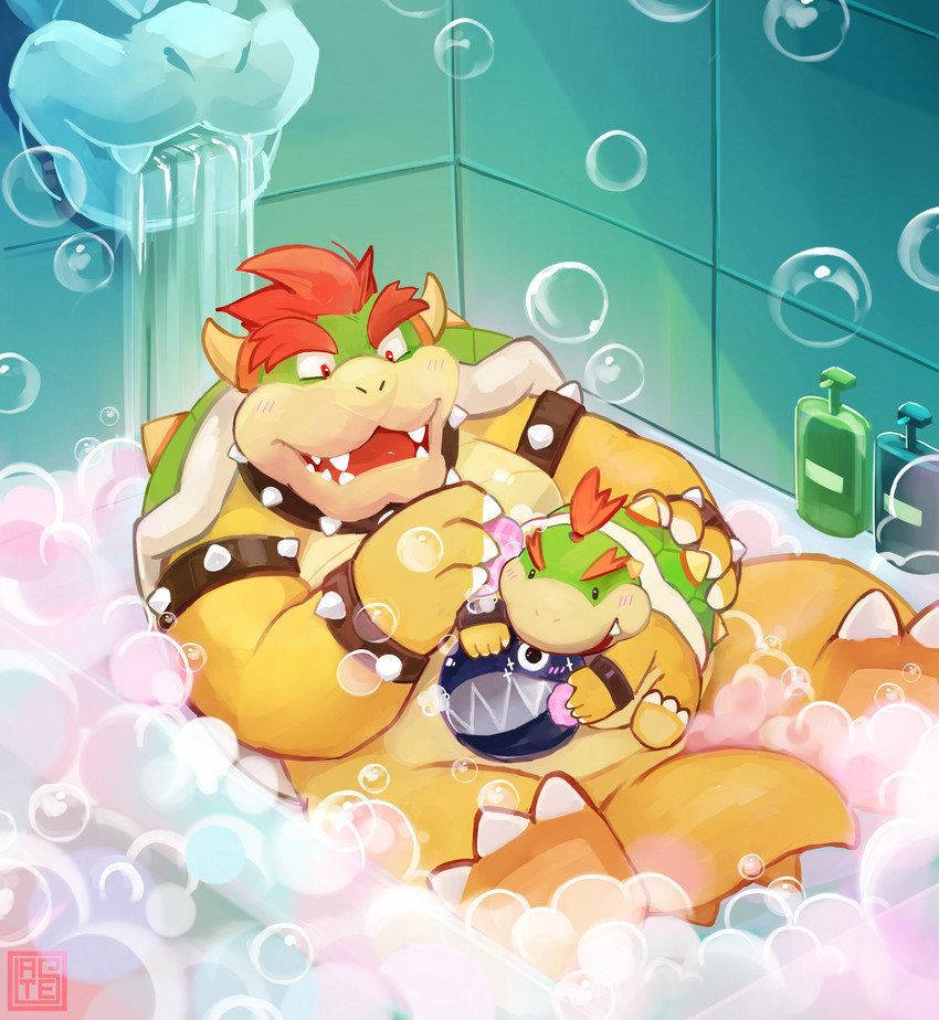 bowser and bowser jr. (mario bros and etc) created by lates