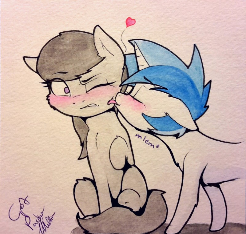 octavia and vinyl scratch (friendship is magic and etc) created by pudgeruffian