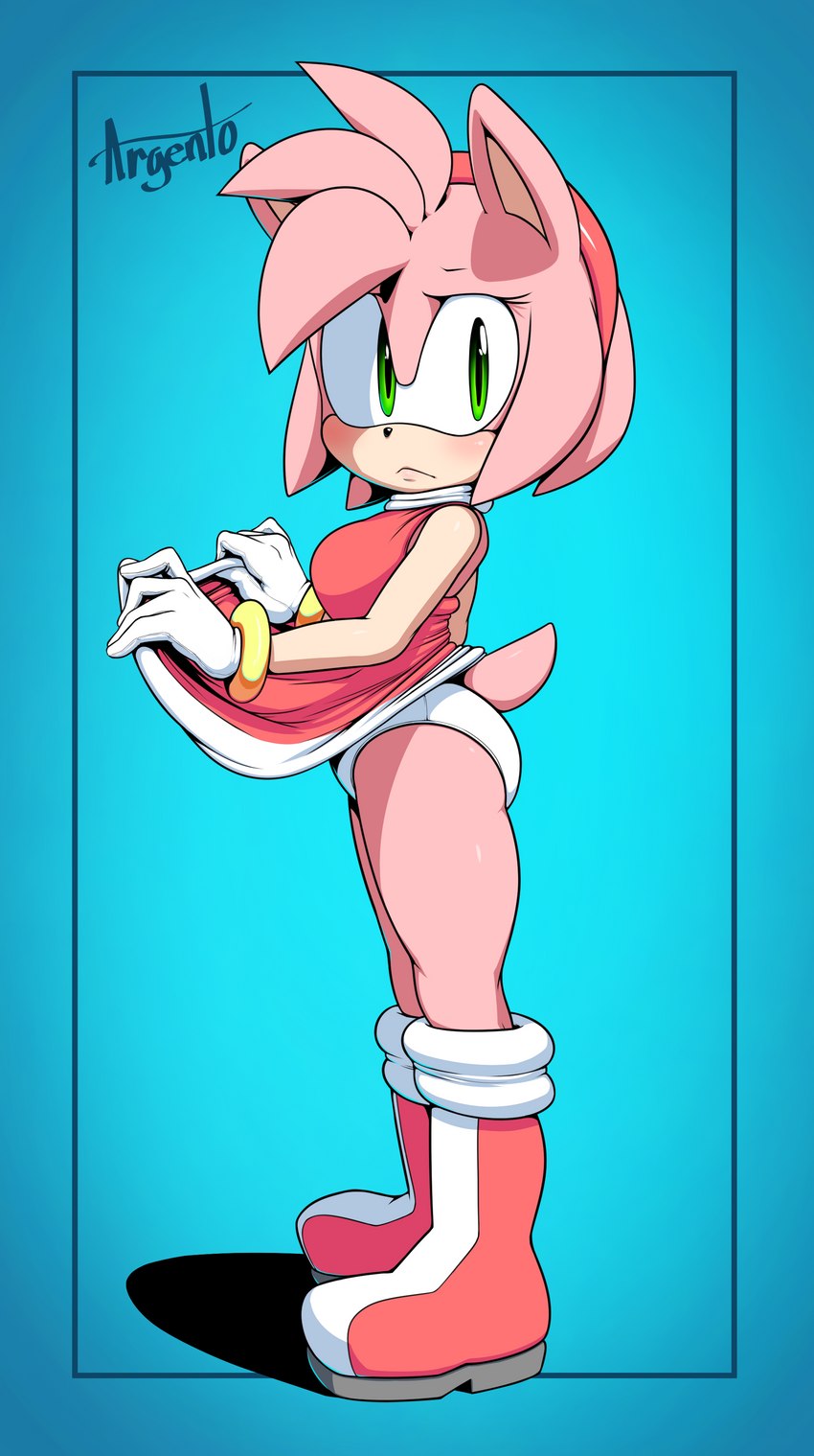 amy rose (sonic the hedgehog (series) and etc) created by argento