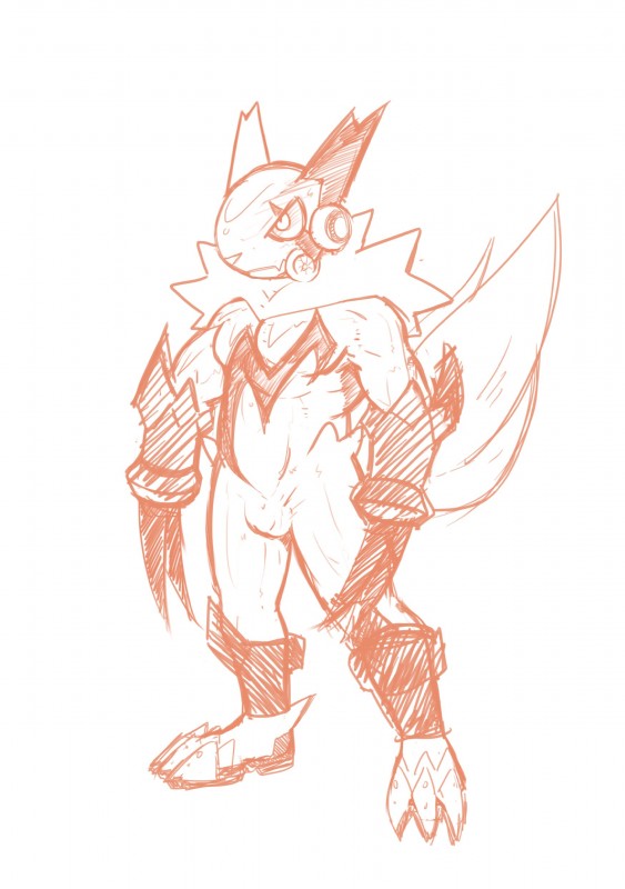 3_toes anthro bdsm biped bulge claws drone feet male markings mask pokemorph simple_background solo standing toe_claws toes white_background lizaosan nintendo pokemon generation_3_pokemon mammal pokemon_(species) zangoose 2018 absurd_res digital_drawing_(artwork) digital_media_(artwork) hi_res monochrome