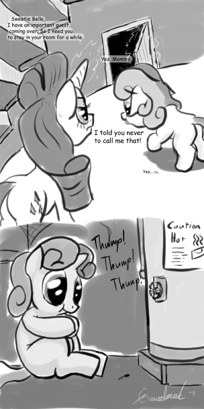 rarity and sweetie belle (friendship is magic and etc) created by gavalanche