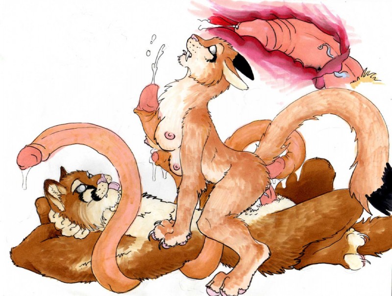 5_penises anthro bodily_fluids breasts brown_body brown_fur claws consentacles cowgirl_position cum cum_in_pussy cum_inside duo ejaculation erection fangs female female_on_top female_penetrated from_front_position fur genital_fluids genitals horn internal lying male male/female male_on_bottom male_penetrating male_penetrating_female multi_genitalia multi_penis nipples nude on_back on_bottom on_top penetration penis penis_tentacles pink_nose pussy sex simple_background tail teeth tentacle_sex tentacles thick_penis tongue tongue_out vaginal vaginal_penetration white_background white_eyes aazhie ropes_(character) cougar domestic_cat felid feline felis mammal 2009 marker_(artwork) traditional_media_(artwork) daughter_(lore) father_(lore) father_and_child_(lore) father_and_daughter_(lore) incest_(lore) parent_(lore) parent_and_child_(lore) parent_and_daughter_(lore)