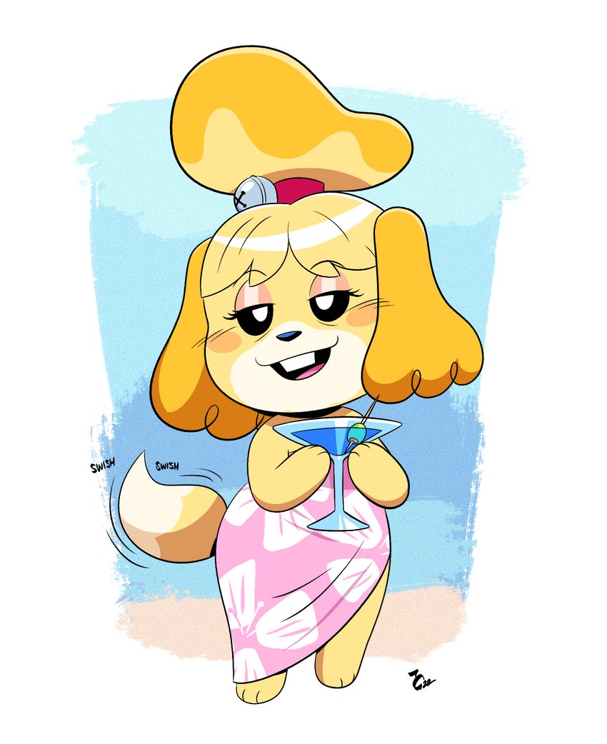 isabelle (animal crossing and etc) created by cubiccitrus