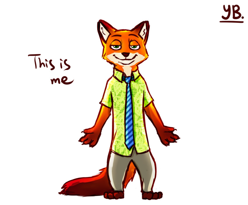 nick wilde (zootopia and etc) created by yibsy