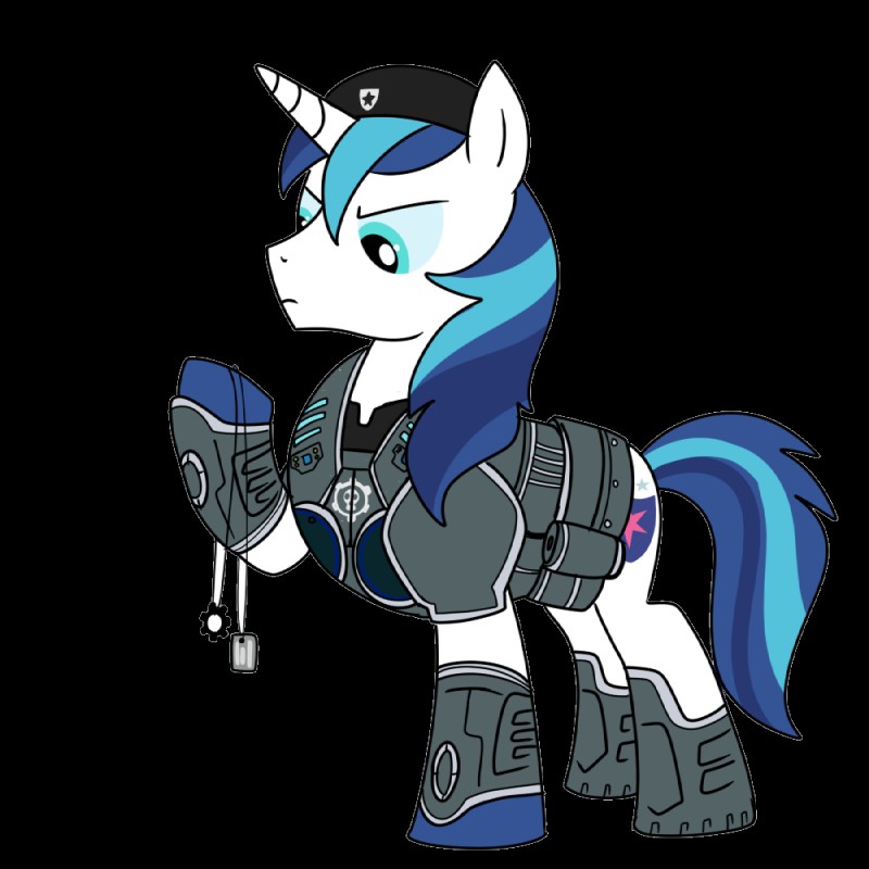 armor blue_eyes blue_hair bone clothing cutie_mark dog_tags feral frown fur hair hat headgear headwear horn long_hair male paint simple_background skull solo transparent_background white_body white_fur madmax mattx16 epic_games friendship_is_magic gears_of_war hasbro microsoft my_little_pony mythology xbox_game_studios marcus_fenix shining_armor_(mlp) equid equine mammal mythological_creature mythological_equine unicorn 1:1 alpha_channel crossover