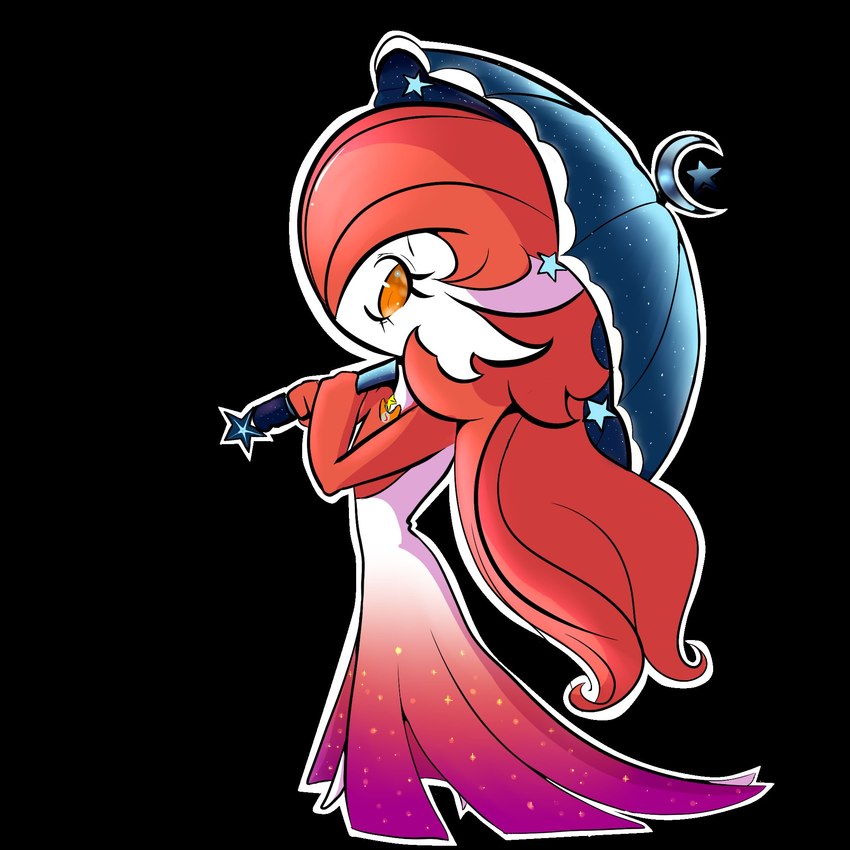 chibi clothing dress female hair hair_over_eye holding_object holding_umbrella long_hair not_furry one_eye_obstructed orange_eyes parasol red_hair solo sticker_pack umbrella renv nintendo pokemon gardevoir generation_3_pokemon humanoid pokemon_(species) 1:1 hi_res