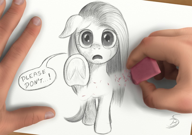 begging_for_mercy begging_to_stop bodily_fluids breaking_the_fourth_wall crying disembodied_hand drawn_over duo eraser female feral fur hair hooves looking_at_viewer open_mouth paper scared solo_focus talking_to_artist tears text underhoof bluespaceling friendship_is_magic hasbro my_little_pony pinkamena_(mlp) pinkie_pie_(mlp) earth_pony equid equine horse mammal pony 2014 digital_drawing_(artwork) digital_media_(artwork) english_text hi_res mixed_media sketch