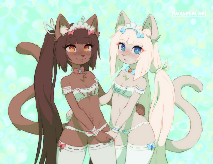 chocola and vanilla (neko works and etc) created by waspsalad