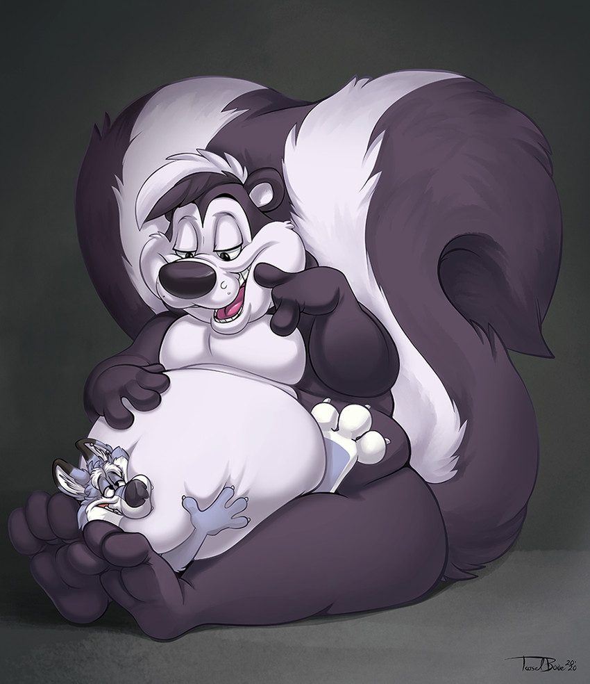 pepe le pew and teaselbone (warner brothers and etc) created by teaselbone