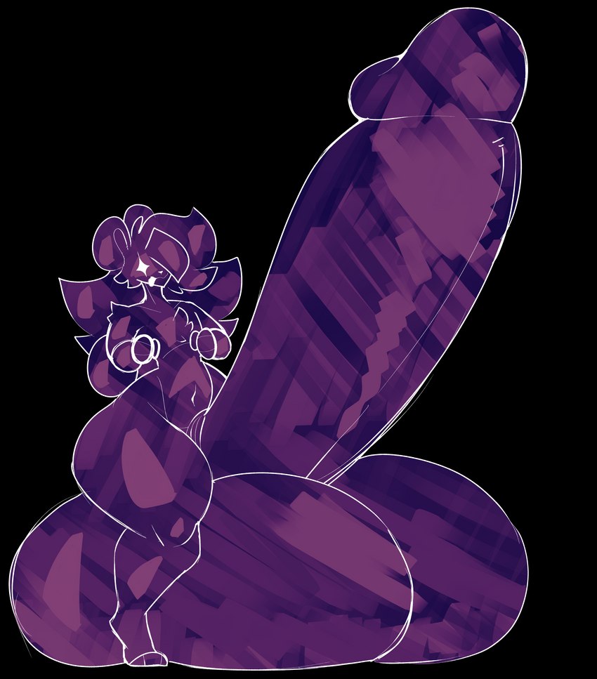 amethyst_(gem) anthro balls big_balls big_penis chest_tuft empty_eyes gem genitals hair huge_balls huge_penis hyper hyper_balls hyper_genitalia hyper_penis long_hair male open_mouth paws penis sitting_on_balls solo thick_thighs tuft zantanerz zan_(zantanerz) bear mammal polar_bear ursine absurd_res digital_media_(artwork) hi_res