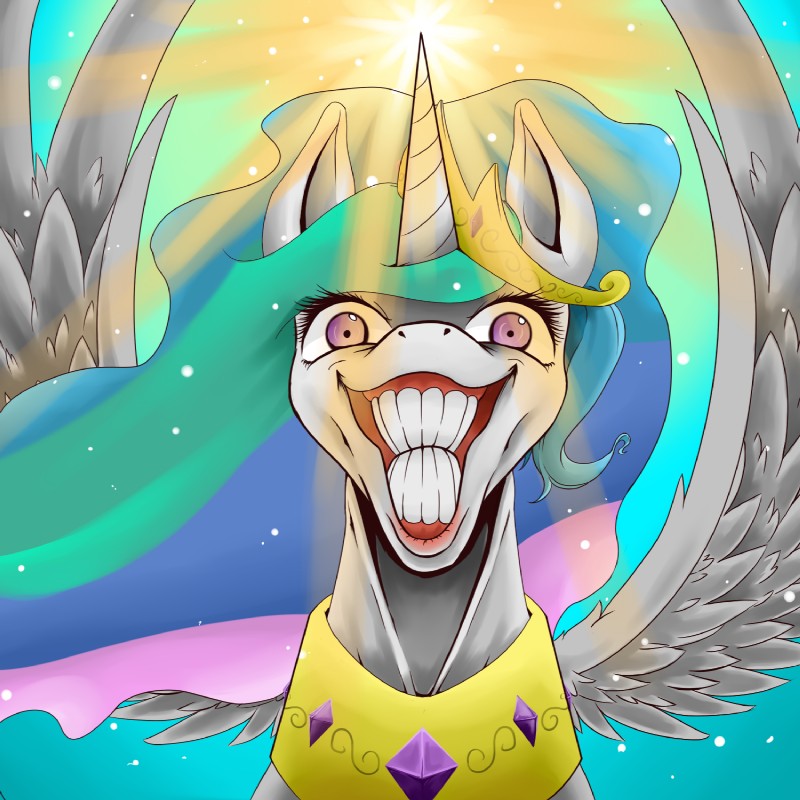 princess celestia (friendship is magic and etc) created by aerostoner