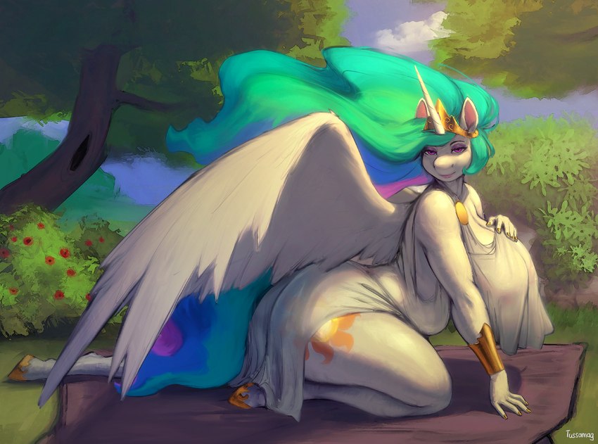 princess celestia (friendship is magic and etc) created by tussamag