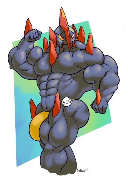 abs alternate_species biceps big_muscles bulge clothing humanoidized male muscular muscular_humanoid muscular_male not_furry pecs pokemorph rock serratus solo thong underwear guzreuef nintendo pokemon elemental_creature elemental_humanoid generation_5_pokemon gigalith humanoid mineral_fauna mineral_humanoid pokemon_(species) rock_creature rock_humanoid hi_res