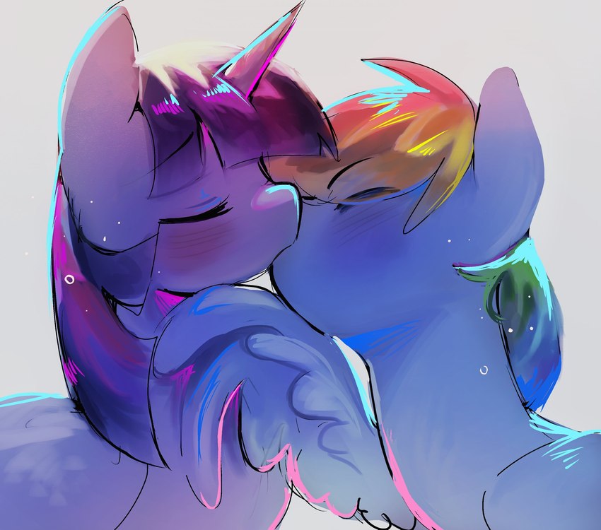 rainbow dash and twilight sparkle (friendship is magic and etc) created by sinful pie