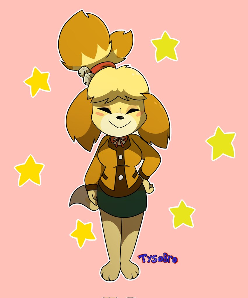 isabelle (animal crossing and etc) created by tyso art