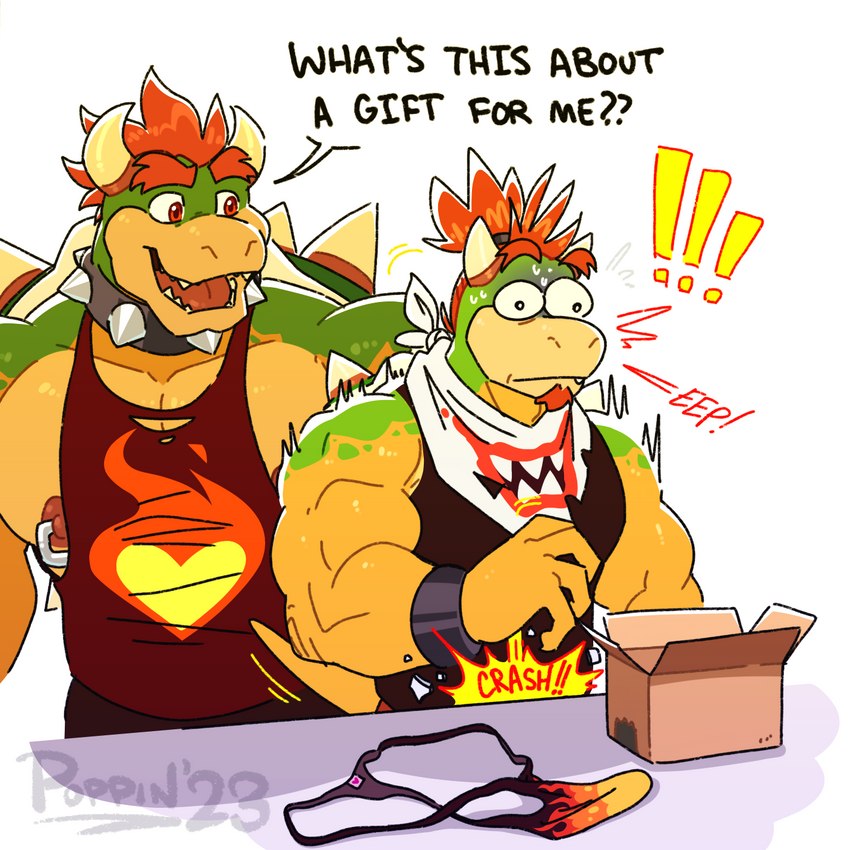 bowser and bowser jr. (father's day and etc) created by poppin