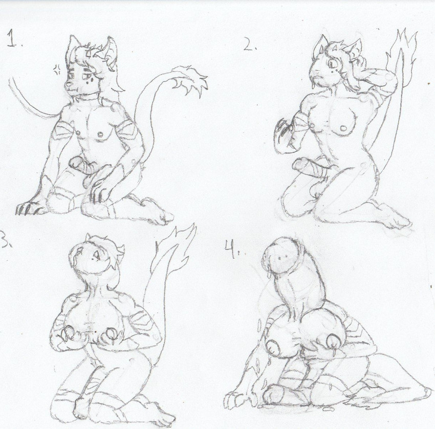 anthro balls basic_sequence big_breasts big_penis bodily_fluids breast_balls breast_growth breasts cock_transformation collar cross-popping_vein cum dickhead erection four_frame_image four_frame_sequence gender_transformation genital_fluids genital_growth genitals glans growth gynomorph hair holding_breast horn huge_breasts huge_penis humanoid_genitalia humanoid_penis hyper intersex kneeling leash male mtg_transformation mti_transformation nipples nude number numbered_sequence open_mouth penis penis_growth raised_tail simple_background solo species_transformation tail testicle_breasts transformation transformation_sequence vein what white_background bxb777 jay_(bxb777) dharagami penis_creature 2021 comic graphite_(artwork) greyscale hi_res monochrome sequence traditional_media_(artwork)