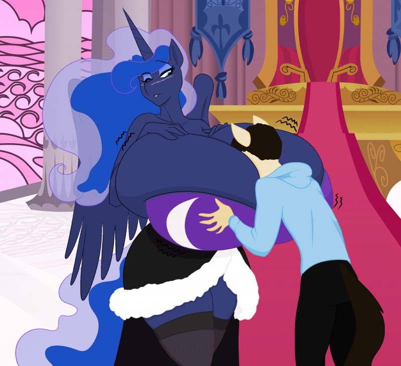 fan character and princess luna (friendship is magic and etc) created by magister39, marauder6272, and speedbumpv-drop